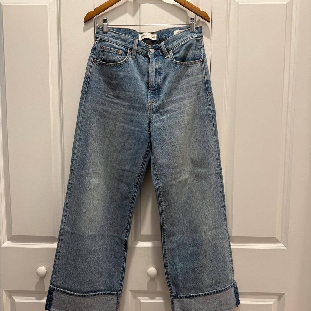 ARITZIA DENIM FORUM Classic Blue Cuffed Denim Jeans